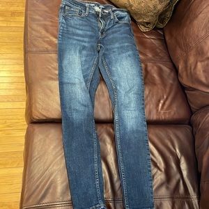 Dark blue skinny jeans size 0